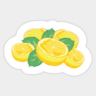 Lemon Mint Splash Sticker